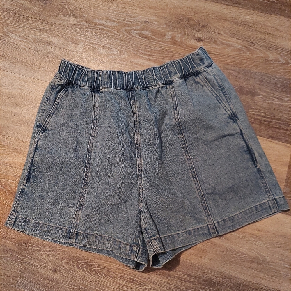 MADEWELL Highwaist Paperbag Shorts, size small